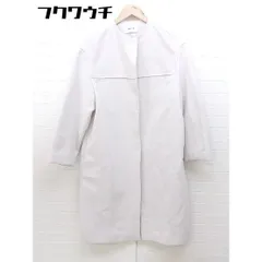 ■ FRAY I.D フレイ アイディー  長袖 ノーカラーコート サイズF ライトグレー系 レディース  【中古】 【1103230002215】