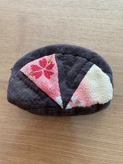 ハンドメイド　小物入れ　布製　パッチワーク　小さめ　中古品
