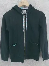 ◇ X-girl エックスガール 長袖 ジップアップ パーカー 1 ブラック *  【1002799741453】