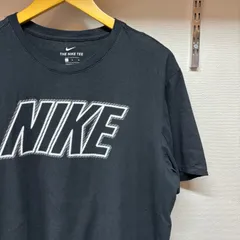 古着 L Tシャツ NIKE ナイキ ビックロゴ クルーネック 黒