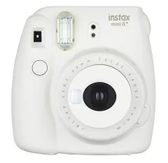 【中古】FUJIFILM インスタントカメラ チェキ instax mini8プラス 接写レンズ・純正ハンドストラップ付き バニラ INS MINI 8P VANILLA w17b8b5のサムネイル