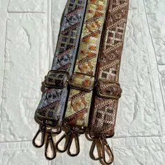 インド刺繍リボン　ショルダーストラップ　ショルダーベルト　ハンドメイド　＊No.2