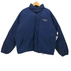 ポロスポーツラルフローレン POLO SPORT RALPH LAUREN 90s 短丈 星条旗 ロゴ 刺繍 チンストラップ ラグラン ダウンジャケット メンズ import：L 