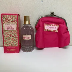 【新品・廃盤・希少】L'OCCITANE(ロクシタン)　✳️JARDIN SECRET ✳️ジャルダンローズ 　オードトワレ　75ml　★オードトワレ・ポーチセット★ 　香水　ジャルダンローズ 　オードトワレスペシャル