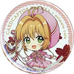 【中古】バッジ・ピンズ(キャラクター) 木之本桜(バトルコスチューム/ピンク) 「カードキャプターさくら クリアカード編×animatecafe トレーディングホロ缶バッジ」 秋葉原限定