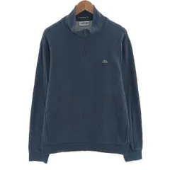 古着 ラコステ LACOSTE ハーフジップスウェットシャツ トレーナー 8 メンズXXL相当/eaa403963