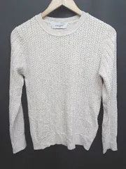 ◇ ⊇ ITEMS URBAN RESEARCH デザイン 長袖 ニット セーター サイズF アイボリー系 レディース メンズ P  【1408200025387】