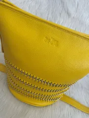 COACH MINI DUFFLE POP LACING WHIPLASH LEATHER SHOULDER BAG  NO.A1593 35373