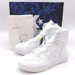 【未使用】コンバース×ビューティフルピープル バスケットボールシューズ タグ・袋付 26cm ホワイト 1315711945 メンズ ハイカット スニーカー CONVERSE×beautiful people
