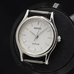 稼働 セイコー エクセリーヌ QZ シルバー文字盤 4N21-0390 レディース腕時計 KMR 2000000 NSK