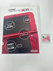 ●【通電確認済】Newニンテンドー3DS LL 本体 メタリックレッド【ゲーム機本体】【1】