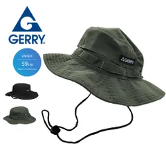 【新品】 gerry アドベンチャーハット メンズ 帽子 レディース 接触冷感 UVカット ストラップ あご紐 サファリハット 涼しい 折りたためる ジェリー メンズハット レディースハット 黒 90ger-223