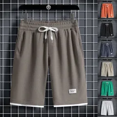 ショートパンツ メンズ ハーフパンツ ショート丈 短パン 夏 パンツ ボトムス スポーツ おしゃれ ワッフル生地 運動着 通気 快適 部屋着hjfs196