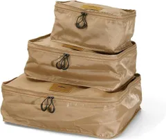 nahe ネーエ トラベルパッキングバッグ 3pack 旅行 便利グッズ 収納 トラベルポーチ セット 衣類 下着 パッキング バッグ コンパクト 収納ケース おしゃれ 洗濯ネット付き 背面ポケット ベージュ