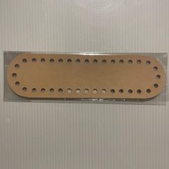 【編み物作品用底板】18cm×5cm36目ベージュ nozomiさん製作 ロシアヤーン かぎ針編み ハンドメイド バッグ 糸 tシャツヤーン ズパゲッティ