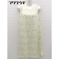 ◇ nano universe Les indispensables dune garde robe ノースリーブ 膝丈 ワンピース サイズ36 ホワイト系 レディース 【中古】 【1002798445307】のサムネイル