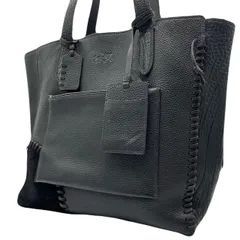 激レア<!-利用不可文字-!>COACH トートバッグ マンハッタン 革 スウェード ブラック 編込み トートバッグ ハンドバッグ ビジネスバッグ ビジネストート A4収納 PC収納 ベースボールステッチ 馬車ロゴ ホースロゴ ロゴ型押し 希少 レア 入手