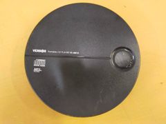 E25-20250709-001 【通電のみ】VERSOS 語学学習・音楽 ポータブルCDプレーヤー ブラック×ブラック VS-M015 BB