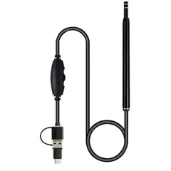 耳かき カメラ イヤースコープ 5mmレンズ LEDライト付 30万画素[定形外郵便、送料無料]mer001