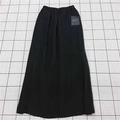 ◇ 未使用 Θ D XUE ROUP チェック柄 ロング丈 タイト スカート サイズM ブラック系 レディース E  【1509180006325】