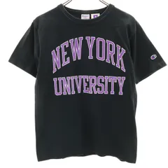 Champion チャンピオン USA製 半袖 Tシャツ S 黒 NYU メンズ 古着