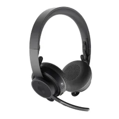 ロジクール ワイヤレス Bluetooth ヘッドセット ノイズキャンセリング マイク付き Qi 充電 フリップミュート Zone Wireless ZONEWLUC Zoom Skype 対応 USB USB-C Mac PC パソコン ヘッドフォン ヘッ 