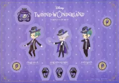 【中古】シール・ステッカー オクタヴィネル寮 ホログラムA5ステッカーシート 「CD ディズニー ツイステッドワンダーランド Original Soundtrack」 アニプレックス オンライン購入特典