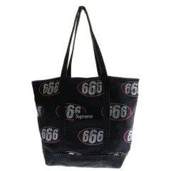 SUPREME (シュプリーム) 17SS 666 Denim Tote Bag ヴィンテージ加工 666 デニムトートバッグ ブラックのサムネイル