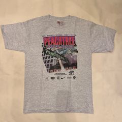 90s　atlanta　半袖　Tシャツ　アート　カレッジ　Y2K　シングルステッチ　【T-425】