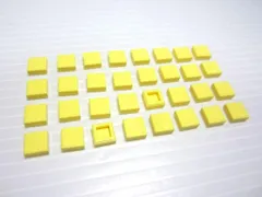 レゴ★未使用！パステル薄黄色の１×１タイル３２点セット