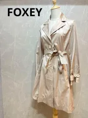 フォクシー トレンチコート アウター シルク 100% ベージュ 40 フォクシー トレンチコート アウター シルク 100% ベージュ 40 FOXEY