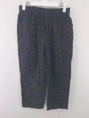 ◇ studio CLIP スタディオクリップ ペイズリー柄 コットン パンツ サイズF ネイビー マルチ レディース E  【1304260029825】