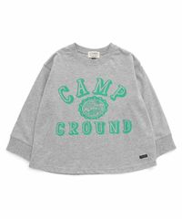 新品　F.O.KIDS（エフ･オー･キッズ）　カラバリグラフィックロンT　140㎝　ロンT　長袖　グレー　Tシャツ　子供　キッズ　綿　R106025