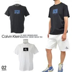 CALVIN KLEIN カルバン・クライン BOXモノグラムTシャツ 半袖T ロゴTEE プレゼント ギフト 【父の日】 カットソー プリント USモデル グラフィック ボックスロゴ 半袖ティー メンズT 半TEE ユニセックス 男女兼用