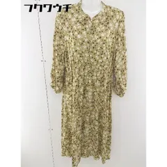 ◇ ROPE PICNIC ロペピクニック 総柄 長袖 ロング ワンピース サイズ38 ベージュ レディース  【中古】 【1111100001213】