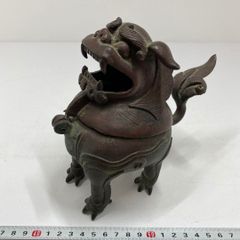 中国　古鉄　神獣　置物　M　R6845 中国 古鉄 神獣 置物 M R6845 - メルカリ