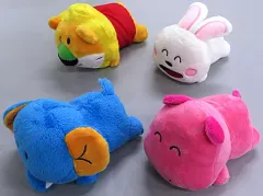 【中古】クッション・抱き枕・本体 全4種セット おててくつろぎまくら 「一番くじ たべっ子どうぶつ ～すやりんこれくしょん♪～」 C賞