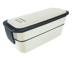【特価セール】レンジ・食洗器対応 汁モレ防止 ランチボックス ランタス 弁当箱 FC-T800(バッグ付)2段 弁当箱 Ag抗菌 アスベル アイボリー