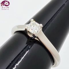 TIFFANY＆Co. ティファニー LUCIDA ルシダ リング ダイヤモンド 0.26ct Pt950 約7.5号 3.58g 箱 ケース