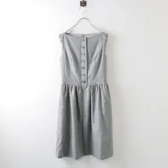 【値下げ】美品 フォクシー FOXEY BOUTIQUE 35021 ドレスワンピース 38/グレー【2400013849715】