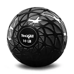 【在庫処分】ブラック クロスフィットワークアウト用 フットボール 筋力トレーニング 4.5kg/6.8kg/9.1kg/11.3kg/13.6kg/18kg メディシンボール スラムボール イエスフォーオール(Yes4All)