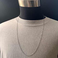 70センチ ステンレス シンプルチェーンネックレス メンズ ロング