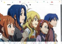 THE IDOLM@STER MOVIE 빛의 저편에 방문자 특전 본편 복제 원화&셀 화풍 클리어 파일 아레나 집합 5명