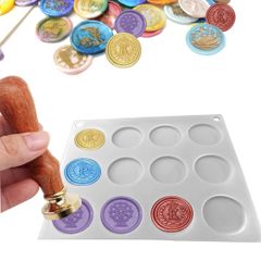 シリコンワックスシーリングパッド シーリングスタンプ用モールド1個