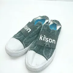 ◇ Θ kitson キットソン ブランドロゴ入り ローカットスニーカー サイズ23 ブラック ホワイト レディース E  【1502180003035】のサムネイル