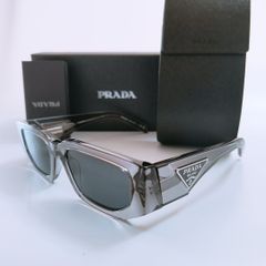 【新品未使用】PRADA トライアングルロゴ入り サングラス PR09ZS クリア