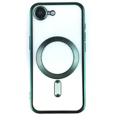 iPhone 16e ケース メタリック カメラカバーケース 【Color】グリーン