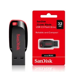 サンディスク USBメモリ 32GB ブラック USB 2.0 スライド収納式 SanDisk Cruzer Bladeのサムネイル