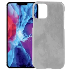 iPhone12 ケース iPhone12 Pro アイフォン12 プロ  レザー ハード ケース 【Color】 グレー