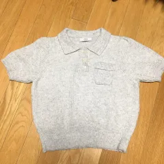 TWEE(トゥウィー) メランジェ ニット 半袖